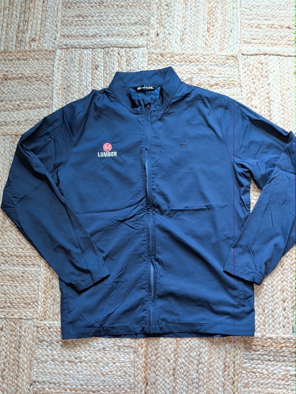 Travis Mathew Navy Lightweight Zip Jacket (84 Lumber)